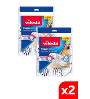 2 Paket Turbo 3in1 Mikrofiber Yedek Paspas, Temizlikte Güç ve Konfor