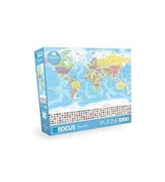Blue Focus 1000 Parça - World Map (dünya Haritası)