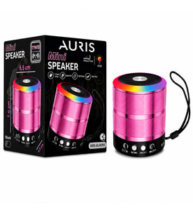 AURIS ARS-KLN190 RGB Işıklı Mini Bluetooth Hoparlör – TWS Destekli Taşınabilir Speaker