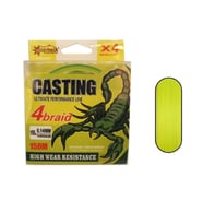 Captain Casting PE 4 Kat Spin İp Misina 0,14mm 150mt Sarı