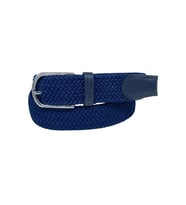 Lacivert Elastik Esnek Unisex Örgü Kemer - 8500-5