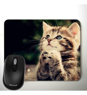 Sevimli Kedicik Temalı Mousepad