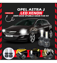 Opel Astra J 2009-2020 Uzun Far Uyumlu Şimşek Etkili Led Xenon Premium Series H7