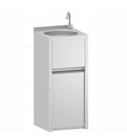 Electrolux Professional El Yıkama Evyesi, Dizden Kontrollu Pedallı, Çöp Kabinli, Tek Hazneli, Batarya Ve Sifon Dahil NHWSB40