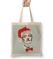 Yılbaşı Yeni Yıl Konseptli Murray Christmas Bez Çanta Uzun Saplı