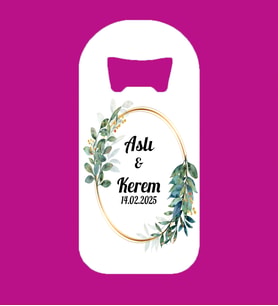 Kişiye Özel Düğün Nişan Nikah İsimli Magnet Açacak