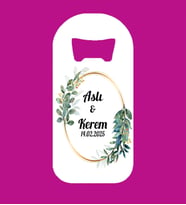 Kişiye Özel Düğün Nişan Nikah İsimli Magnet Açacak