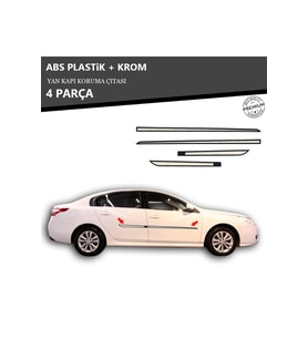 RENAULT LATİTUDE YAN KAPI KORUMA ÇITASI PLASTİK + KROM