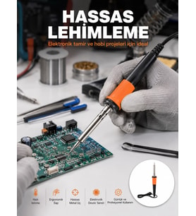 Güvenli Kullanım Sağlayan Isı Yalıtımlı Lehimleme Kalemi