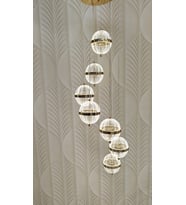 Modern Led sarkıt Avize 6 lı (Sarı-Ekru)