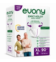 Evony Yetişkin Bezi Emici Külot XL - Ekstra Büyük - Extra Large 90 Adet