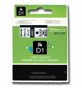 Dymo 45803 Beyaz Üzerine Siyah Muadil Etiket