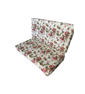 Çift Kişilik Sünger Yatak Katlanır Minder Yatak 120x195x8 CM-İNGİLİZ GÜLÜ-Katlanır Yer Yatağı