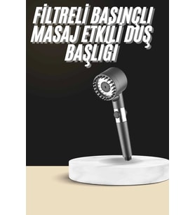 Duş Başlığı Profesyonel Masaj Başlıklı 3 Modlu Yeni Nesil Masaj Uçlu Su Tasarruflu