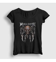 Presmono Kadın Siyah Rust Megadeth T-Shirt 65957tt