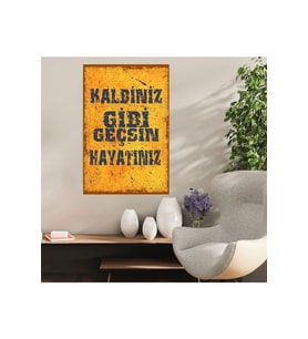 Ahşap Retro Mdf Poster , Komik Sözler , Duvar Yazıları , Manzara ,  Tarih , Edebiyat - Tbl0446