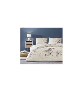 Çift Kişilik Ranforce Nevresim Takımı Kiara Ekru