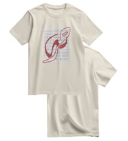 Unisex Kısa Kollu Hat Sanatı ve Tarihi Kolaj Baskılı Tişört S - 2xl T300031 (Krem)