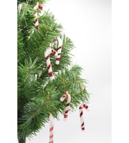 6lı Şeker Kamışı Yılbaşı Süs 17cm XL
