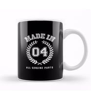 2004 Made In 04 All Genuine Parts Kupa Bardak Porselen