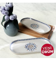 Keramika Sapphire Noyan Kayık Tabak 26 Cm 2 Adet 22745 (Çok Renkli)