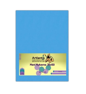 Mavi Renkli Mukavva 35x50 5 Adet Artlantis Renkli Mukavva 5 Adet