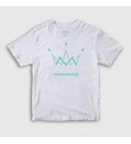 Presmono Unisex Çocuk Beyaz Logo V2 K-Pop Mamamoo T-Shirt 273917tt (Beyaz)