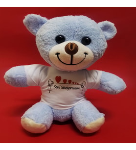 Seni Seviyorum Tişörtlü Peluş Ayıcık
