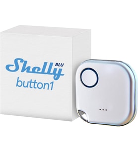 BLU Button1 – Beyaz Eylemleri ve Sahneleri Etkinleştirmek için Akıllı Bluetooth Düğmesi Çoklu Tıkla Etkinleştirme Anında Tepki Süresi Ses ve Işık Alarmı iOS Android Uygulaması