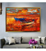 Altın Çerçeveli dekoratif tablo a2125 (Gold)
