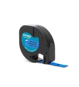 DYMO S0721650 LetraTag Plastik Şerit ( 12 mm X 4 mt ) , Mavi (59426) 91205