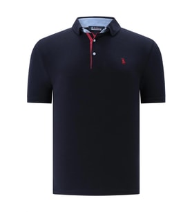 T8582 DEWBERRY ERKEK T-SHIRT-DÜZ LACİVERT