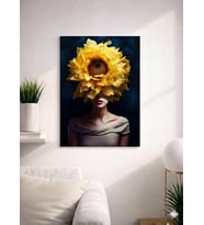 FLORAL WOMAN10  TASARIM MDF TABLO (27X18)