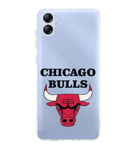 Samsung Galaxy A04e Uyumlu Kamera korumalı Kapak Chicago Bulls Tasarımlı  Şeffaf Kılıf