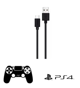 Philips Playstation 4 İle Uyumlu Joystick Şarj Kablosu 3A 45W UsbA to Universal Micro Hızlı Şarj Kablosu 1.2M DLC3104U