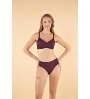 Estiva Toparlayıcı Balenli Bikini Takımı - Mürdüm