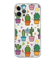 PrintiFy iPhone 12 Pro ile Uyumlu Water Color 4  Kamera Korumalı Şeffaf  Kılıf