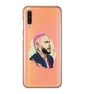 Samsung Galaxy A50 - A30S - A50S Uyumlu Neymar Tasarımlı Şeffaf Telefon Kılıfı