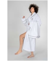 Cotton Box Classic Bornoz Seti Güher Beyaz Kadın M-L