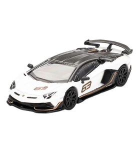 Lamborghini Aventador SVJ 63 Bianco Asopo LHD 1:64 Diecast Model Araba
