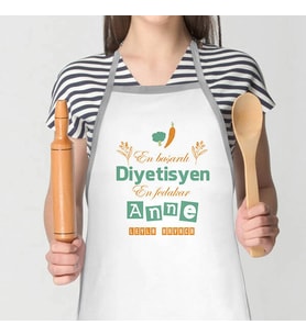 Kişiye Özel Diyetisyen Annelere Özel Mutfak Önlüğü
