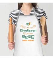 Kişiye Özel Diyetisyen Annelere Özel Mutfak Önlüğü