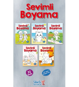 Sevimli Boyama 5 Çeşit 25’li Paket