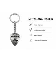 Megadeth Temalı Metal Pena Anahtarlık Unisex Rock Stil Aksesuar