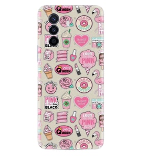 Huawei Nova Y70 Y90 Nova 9 SE  Kılıf Desemli Silikon Donut Flamingo 1415