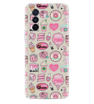 Huawei Nova Y70 Y90 Nova 9 SE  Kılıf Desemli Silikon Donut Flamingo 1415