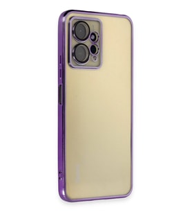 Redmi Note 12 4G Kılıf Lensli Silikon - Mor