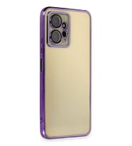 Redmi Note 12 4G Kılıf Lensli Silikon - Mor