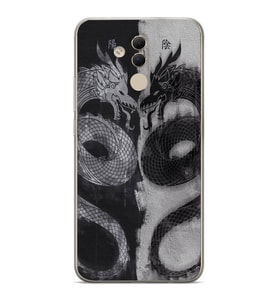 Huawei Mate 20 Lite Uyumlu Baskılı Yumuşak Silikon Şeffaf Telefon Kılıfı
