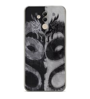 Huawei Mate 20 Lite Uyumlu Baskılı Yumuşak Silikon Şeffaf Telefon Kılıfı